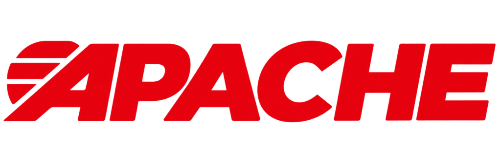 Logotipo APACHE rojo dinámico